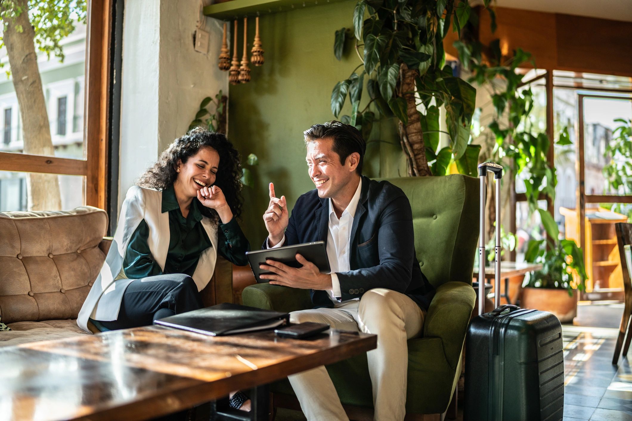 Clients meeting with a real estate advisor